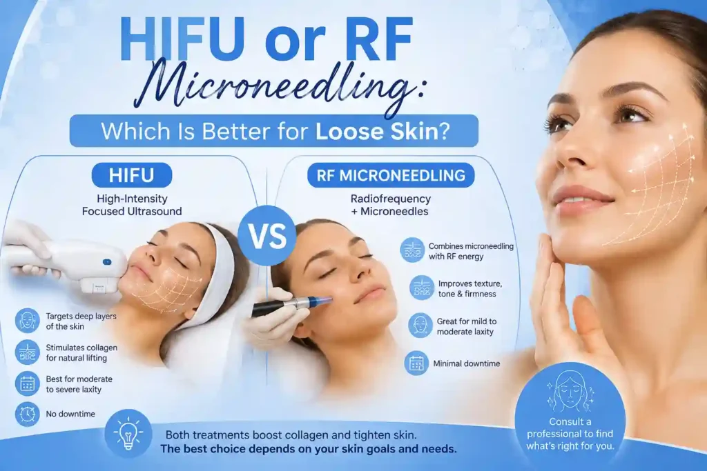 Lost the Weight but Not the Loose Skin? What You Should Know 2 HIFU or RF Microneedling: Which Is Better for Loose Skin Greater Manchester?